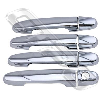 DOOR HANDLE COVER - SET - CHROME - TO SUIT TOYOTA HILUX 2015-