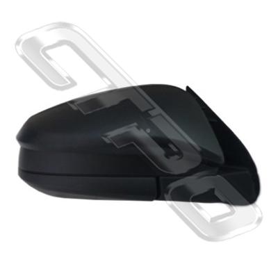 DOOR MIRROR - R/H - BLACK - WITHOUT REPEATER - FOLDING TYPE - TO SUIT TOYOTA HILUX 2015-