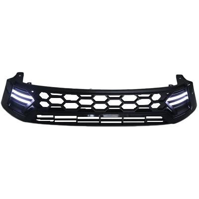 GRILLE - WITH BLACK STRIP - WITH WHITE LED LIGHT - TO SUIT TOYOTA HILUX 2015-