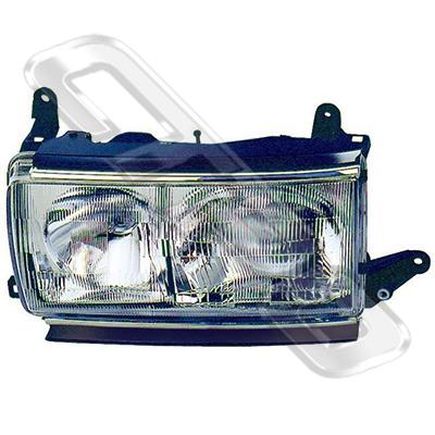 HEADLAMP - L/H - W/E - TO SUIT TOYOTA LANDCRUISER FJ80 1990-92