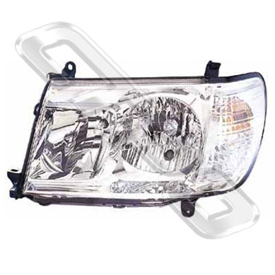 HEADLAMP - L/H - TO SUIT TOYOTA LANDCRUISER FJ100 2005-  F/L