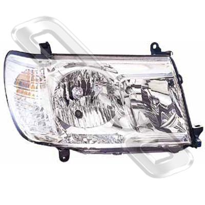 HEADLAMP - R/H - TO SUIT TOYOTA LANDCRUISER FJ100 2005-  F/L