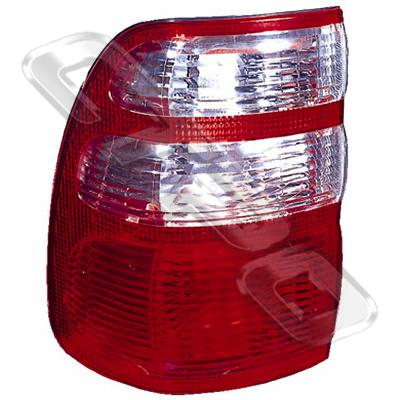 REAR LAMP - L/H - CLEAR/CLEAR/RED - TO SUIT TOYOTA LANDCRUISER FJ100 2001-