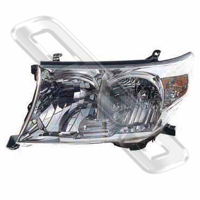 HEADLAMP - L/H - MANUAL - TO SUIT TOYOTA LANDCRUISER FJ200 SERIES 2007-