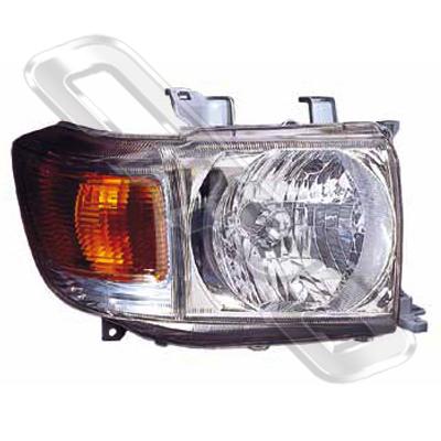 HEADLAMP - R/H - MANUAL - TO SUIT TOYOTA LANDCRUISER FJ70 2007-