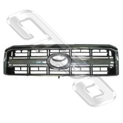 GRILLE - CHROME/DARK GREY - TO SUIT TOYOTA LANDCRUISER FJ70 2007-