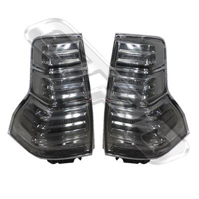 REAR LAMP SET - L&R - SMOKEY - LED - TO SUIT TOYOTA PRADO KZJ150 2009-