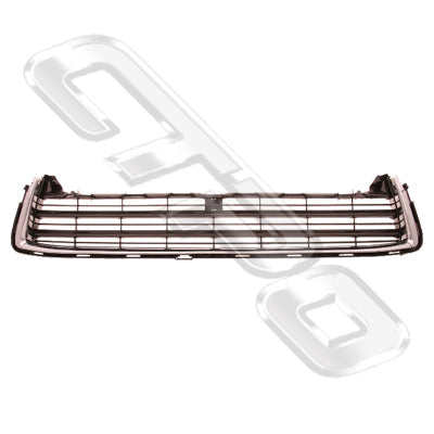 GRILLE - LOWER - PAINTED DARK GREY - W/CHROME MOULDING - CERTIFIED - TO SUIT TOYOTA HIGHLANDER/KLUGER 2014-