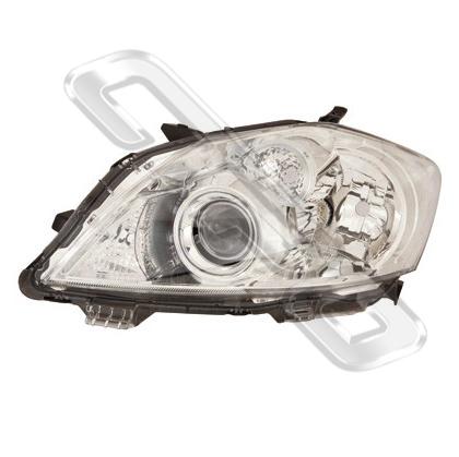 HEADLAMP - L/H - CHROME - TO SUIT TOYOTA COROLLA 2010- H/BACK