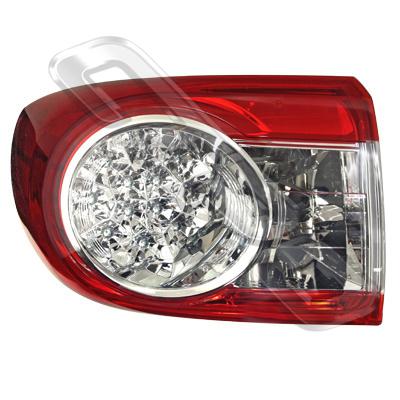 REAR LAMP - L/H - OUTER - LED TYPE - TO SUIT TOYOTA COROLLA 2010- SEDAN