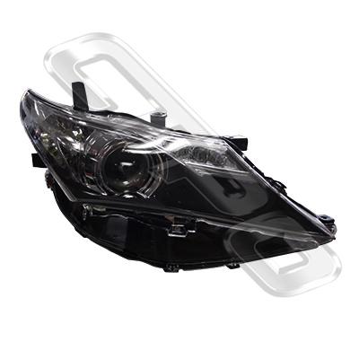 HEADLAMP - R/H - ELECTRIC - BLACK - TO SUIT TOYOTA COROLLA 2012-