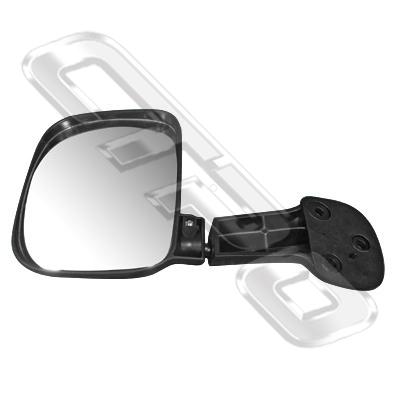 REAR TAILGATE MIRROR - BLACK  - TO SUIT TOYOTA HIACE 2004-