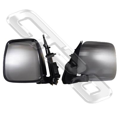 DOOR MIRROR - L/H - CHROME - MANUAL VERTICAL TYPE - TO SUIT TOYOTA HIACE 2014-  F/LIFT LATE