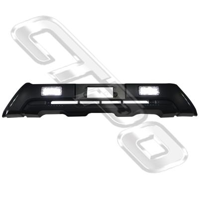 FRONT PLASTIC NUDGE BAR - WITH FOG LAMPS - TO SUIT TOYOTA HIACE 2014-  F/LIFT LATE  WIDE