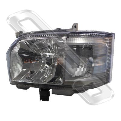 HEADLAMP - L/H - 3 BULB TYPE - TO SUIT TOYOTA HIACE 2014-  F/LIFT LATE