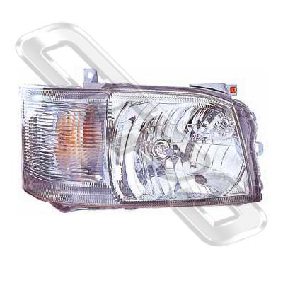 HEADLAMP - R/H - NON BULB SHIELD - TO SUIT TOYOTA HIACE 2004-