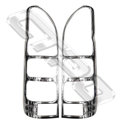 REAR LAMP FRAME SET - L&R - CHROME - TO SUIT TOYOTA HIACE 2004-