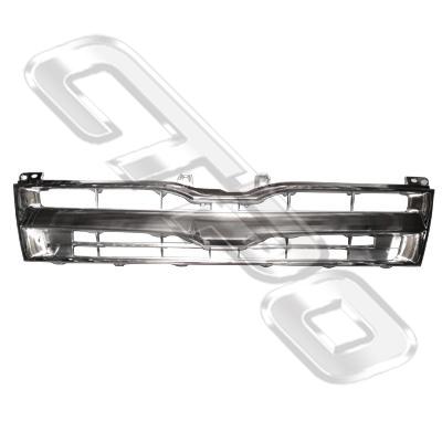 GRILLE - CHROME - WITHOUT INNER - TO SUIT TOYOTA HIACE 2010-  F/LIFT  NARROW