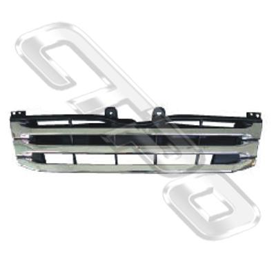 GRILLE - CHROME/BLACK - WITH INNER - TO SUIT TOYOTA HIACE 2010-  F/LIFT  NARROW