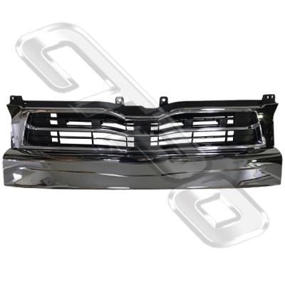 GRILLE - CHROME - WIDE - TO SUIT TOYOTA HIACE 2014-  F/LIFT LATE