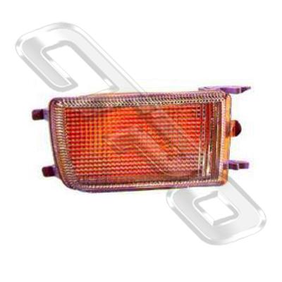 BUMPER LAMP - CLEAR OVER AMBER - R/H - TO SUIT VW GOLF 1992-