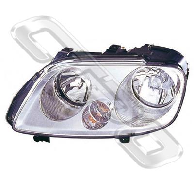 HEADLAMP - L/H - W/O FOG - ELECTRIC - TO SUIT VW TOURAN 2004-06