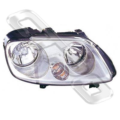 HEADLAMP - R/H - W/O FOG - ELECTRIC - TO SUIT VW TOURAN 2004-06