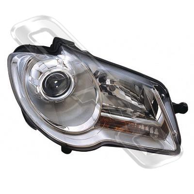 HEADLAMP - R/H - ELECTRIC W/MOTOR - TO SUIT VW TOURAN 2006-10