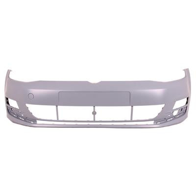 FRONT BUMPER - PRIMED GREY - W/OUT SENSOR & WASHER HOLES - CERTIFIED - TO SUIT - VW GOLF MK7 5G 2012- 2020