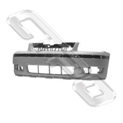 FRONT BUMPER - PRIMED GREY - TO SUIT VW POLO MK4 2000-01