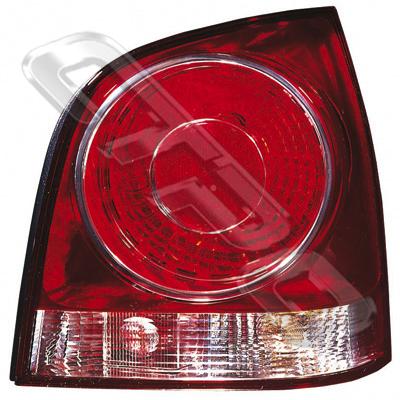 REAR LAMP - R/H - RED REFLECTOR - TO SUIT VW POLO MK5 2005-09