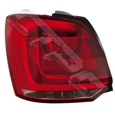 REAR LAMP - L/H  - TO SUIT VW POLO MK6 2009-
