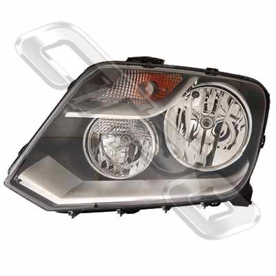 HEADLAMP - L/H - ELECTRIC - W/MOTOR - TO SUIT VOLKSWAGEN AMAROK 2010-