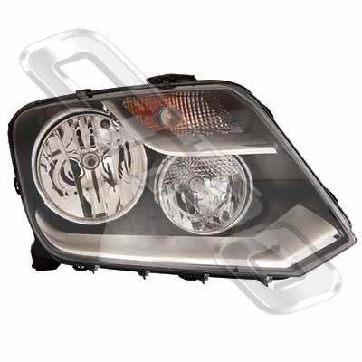 HEADLAMP - R/H - ELECTRIC - W/MOTOR - TO SUIT VOLKSWAGEN AMAROK 2010-