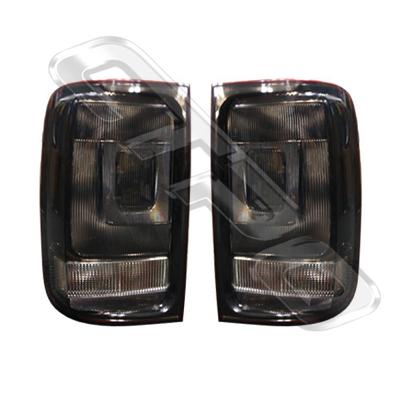 REAR LAMP SET - L&R - SMOKEY - TO SUIT VOLKSWAGEN AMAROK 2010-